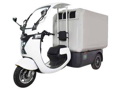دراجة كهربائية ثلاثية العجلات لنقل البضائع المبردة (شاحنة تبريد)